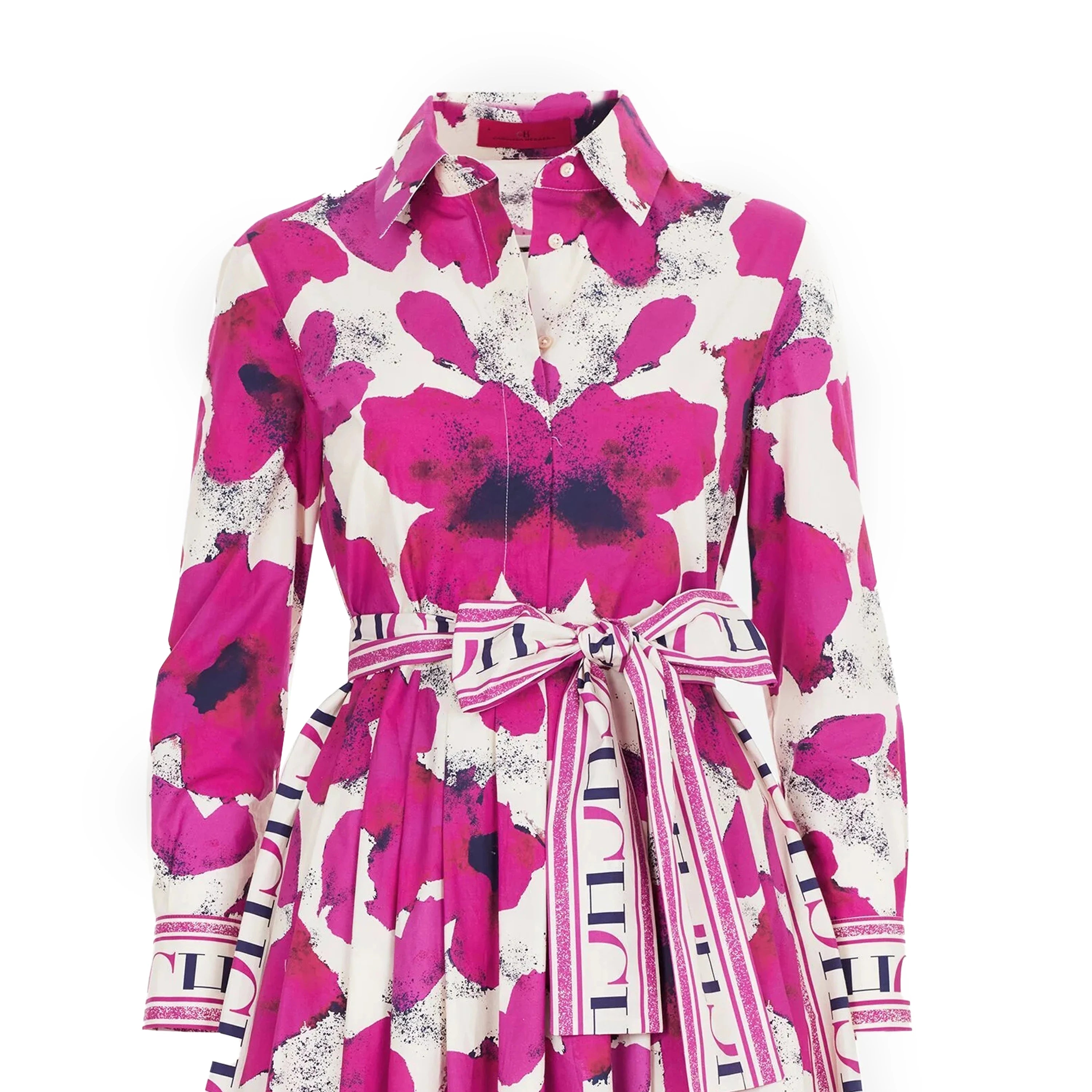 CHCH Women's Dress New Long sleeved Shirt Long Skirt Flower Print Party Dress - Smarsty