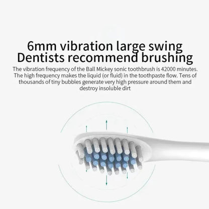 Electric Ultrasonic Toothbrush with Six Speed Modes - Smarsty