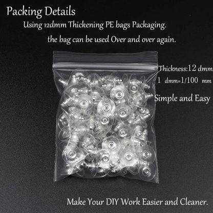 100Pcs Rubber Earring Backs Secure Silicone Stud Nuts - Smarsty