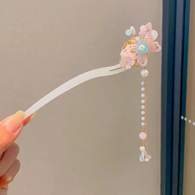 Elegant Flower Tassel Hair Clip for Women - Smarsty
