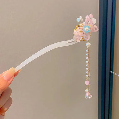 Elegant Flower Tassel Hair Clip for Women - Smarsty