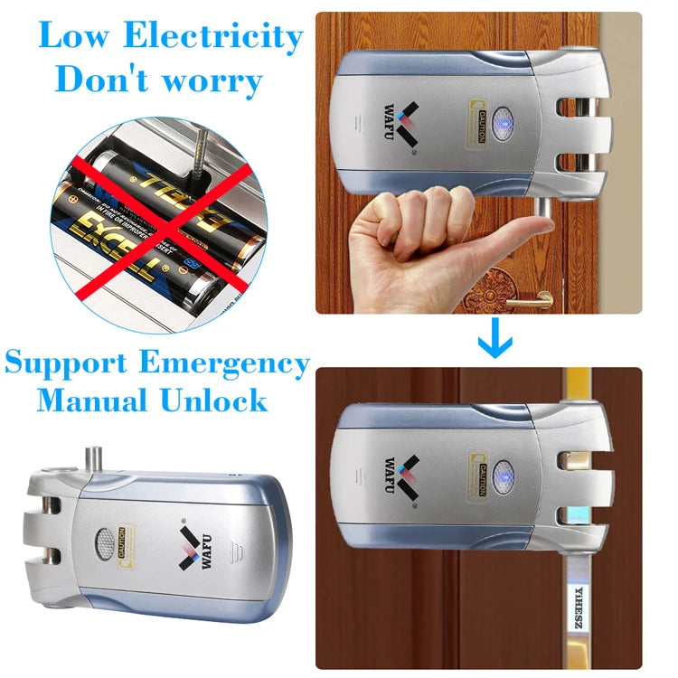 Smart Invisible Deadbolt Door Lock with Remote Control - Smarsty