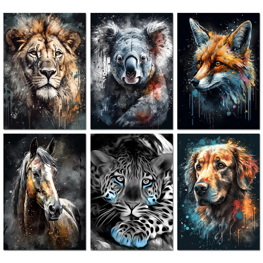 5D DIY Diamond Painting Animal Kits for Mosaic Art - Smarsty