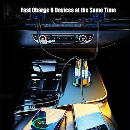 USB C Car Charger With Voltage Display PD Fast Charge - Smarsty