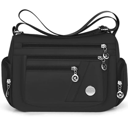 Nylon Crossbody Bag With Multi Compartment Travel Design - Smarsty