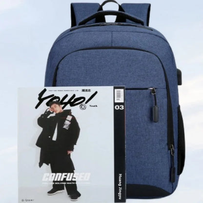 Nylon Backpack Simple And Fashionable Casual Backpack Business Commuting Computer Bag Large Capacity Backpack - Smarsty