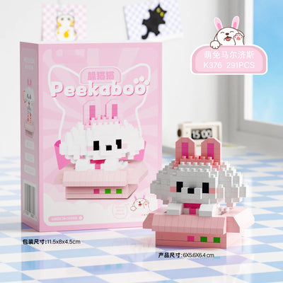 Animal Small Particle Dog Cat  Mini Building Blocks DIY Assembly Brick Sets Educational Toys for Kid 10 To 12 Year Birthday Gift - Smarsty