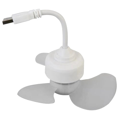 Indoor Ceiling Fan Light E27 Base/USB Light Bulb Fan with Socket Hose Extender Small Ceiling Fan Light for Bedroom Living Room