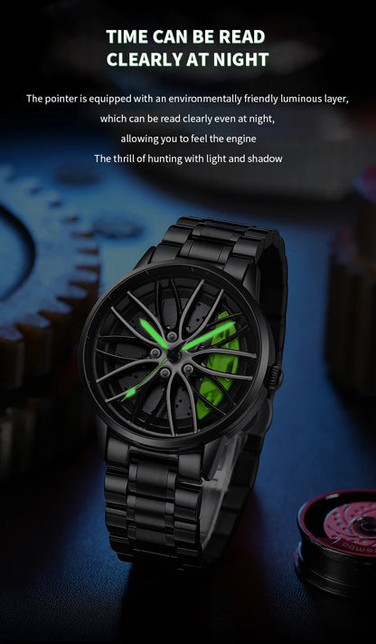 2024 New VA VA VOOM Black Stainless Steel Sports Watch - Smarsty
