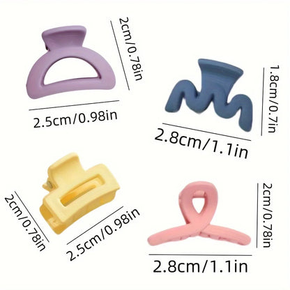 20 Pcs Matte Solid Color Hair Claw Clips For Women - Smarsty
