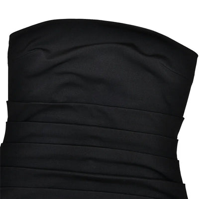 Mozision Scarf Collar Strapless Sexy Maxi Dress For Women Fashion Off-shoulder Backless Bodycon Club Party Long Dress Elegant - Smarsty