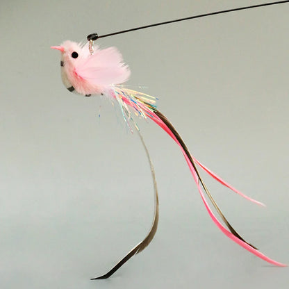 Interactive Cat Wand Toy with Suction Cup and Bell - Smarsty