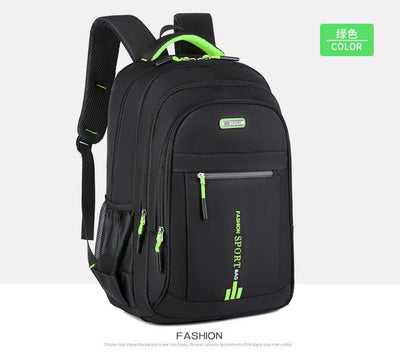 Men's Backpacks Oxford Waterproof Rucksack Business Computer Bag Casual Travel Backpack Senior High School Student Schoolbag - Smarsty