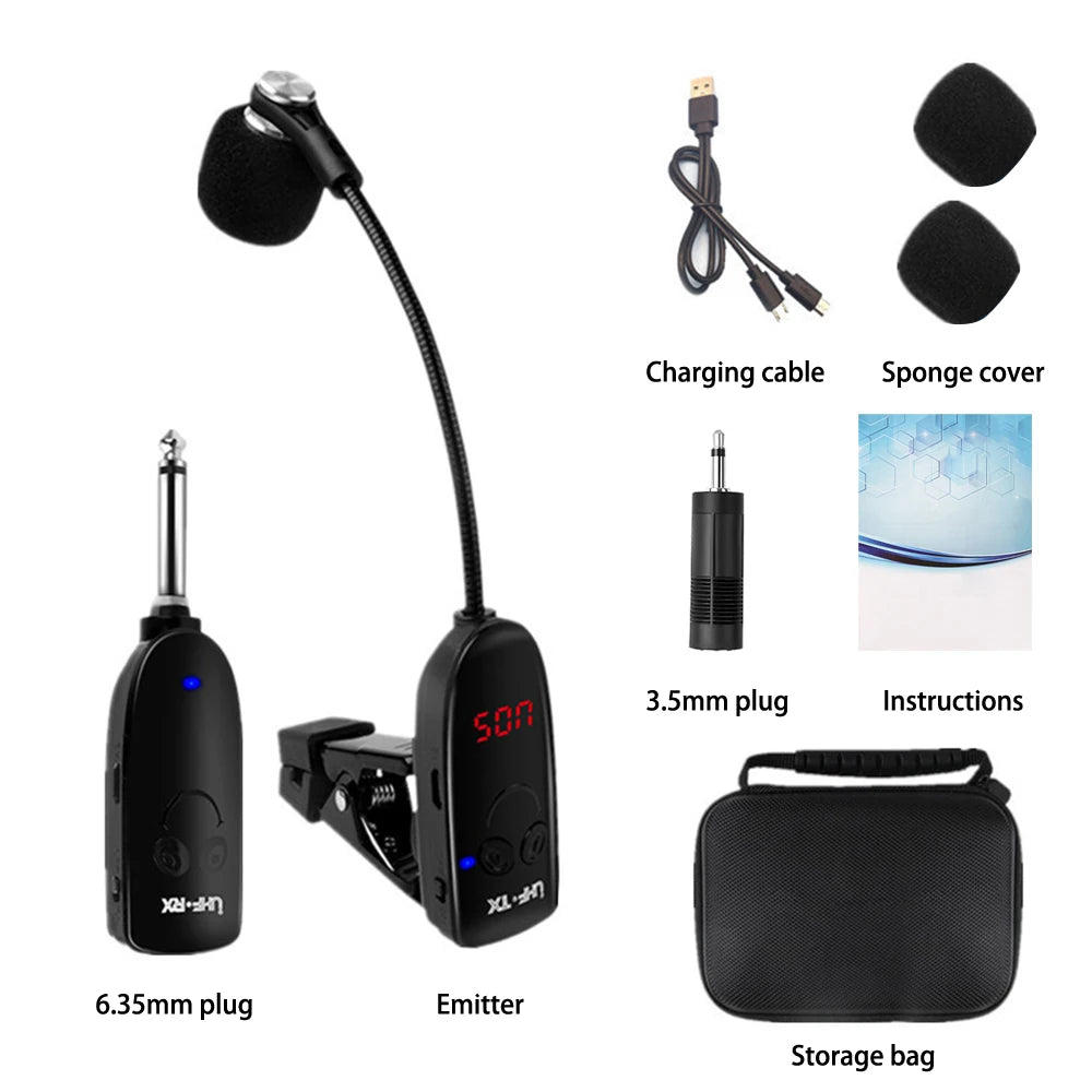 Wireless Microphone Receiver for Saxophone and Trumpet - Smarsty