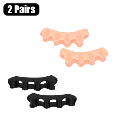 Toe Separators Doctor Recommended Correct Foot and Bunion Pain,Plantar Fasciitis Toe Straightener to Improve Functional Mobility - Smarsty