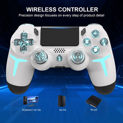 GAMINJA RGB Wireless Game Controller With Dual Vibration - Smarsty