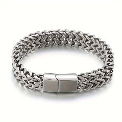 Stainless Steel Magnetic Buckle Bracelet for Unisex - Smarsty