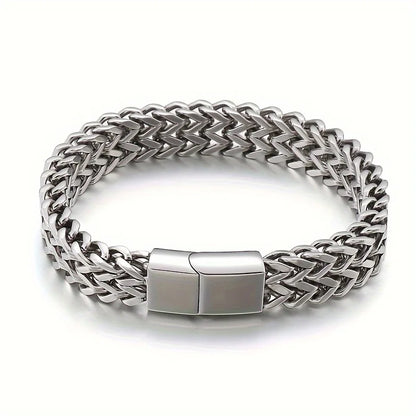 Stainless Steel Magnetic Buckle Bracelet for Unisex - Smarsty