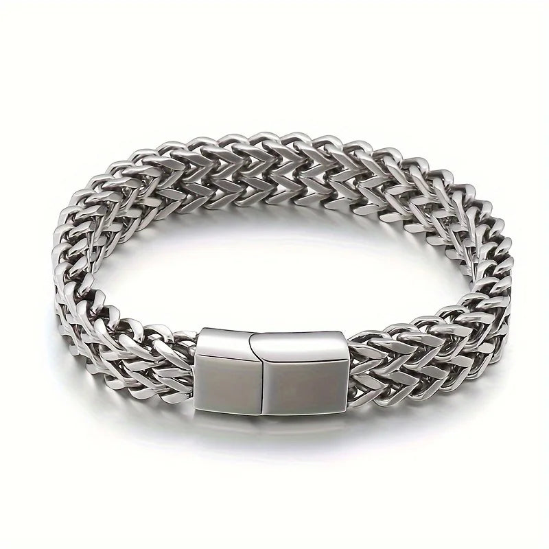 Stainless Steel Magnetic Buckle Bracelet for Unisex - Smarsty