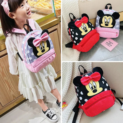 Cute Cartoon Kids Backpack Minnie Mouse Style For Toddlers - Smarsty
