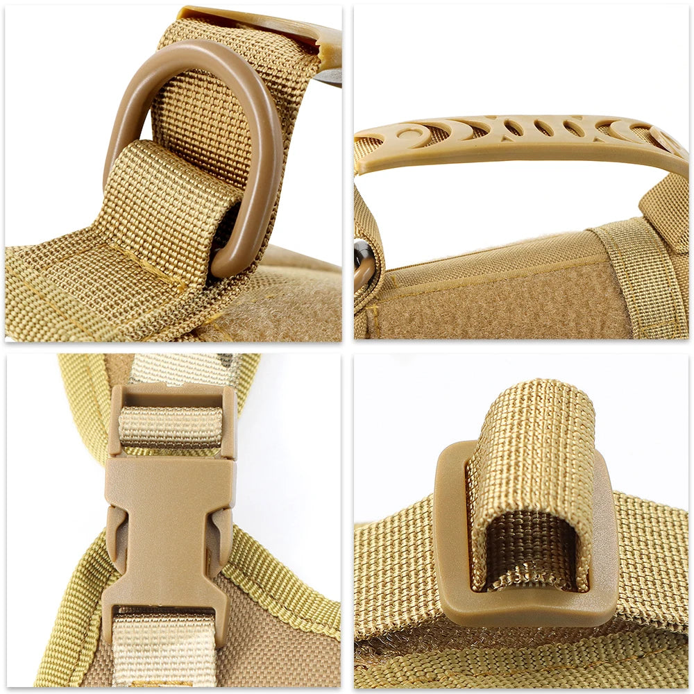 Adjustable Tactical Puppy Harness and Leash for Training - Smarsty