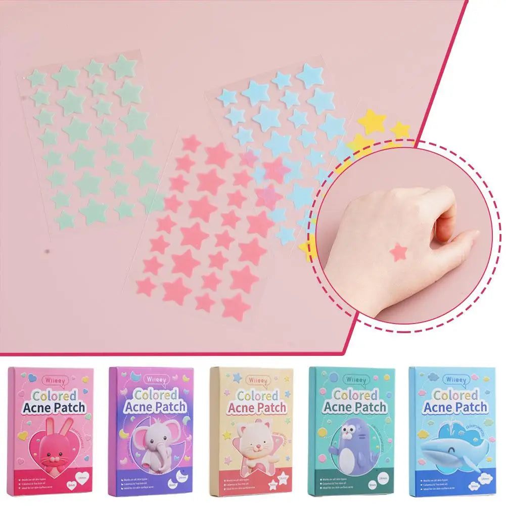 144PCS Colorful Acne Patches for Clear Skin - Smarsty