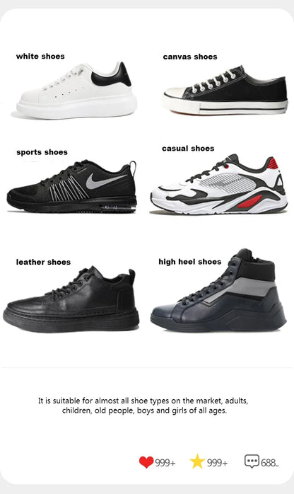 Flat Elastic Shoe Laces Sneakers No Tie Shoelaces for Shoes Tennis Quick Shoelace Clips Without Ties Shoe Accessories Kids Adult - Smarsty