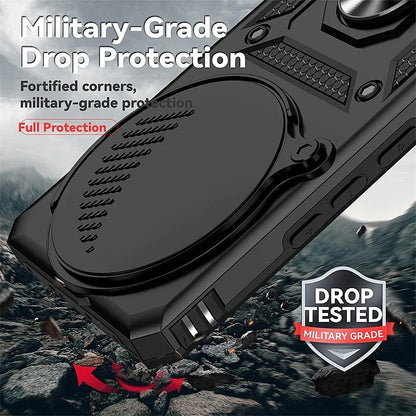 Shockproof Phone Case With Magnetic Ring Stand Camera Cover - Smarsty