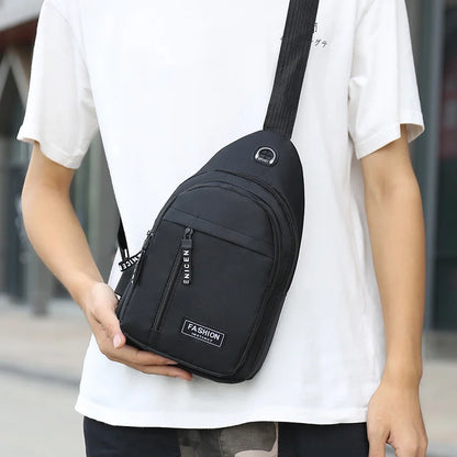 Waterproof Oxford Chest Bag For Men Korean Style Messenger - Smarsty