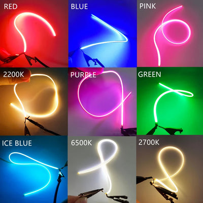 5PCS/Pack 3V LED Same End Filament Flexible Ultra Slim Spiral Bulb Retro Edison Bulb Lamp Parts Diode Lighting Strip Decoration - Smarsty