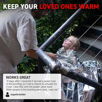 Survival Emergency Mylar Thermal Blanket Foil Space Blanket for NASA Body Warmer Outdoor First Aid Camping Gear Hiking Travel by Smarsty
