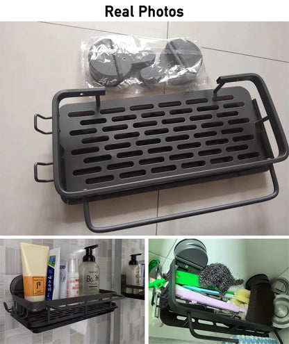 Bathroom Suction Cup Storage Rack for Easy Organization - Smarsty