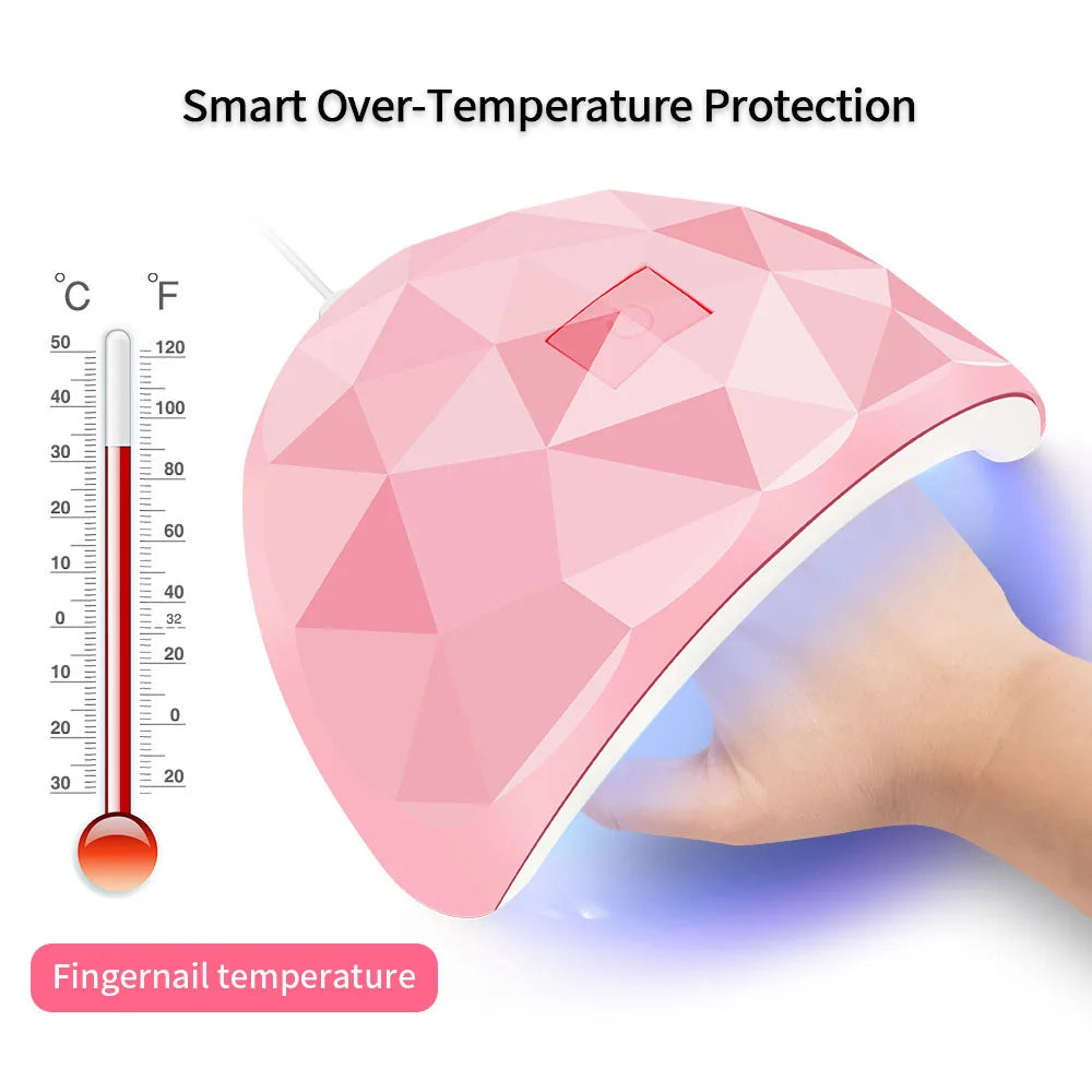 LULAA UV Nail Polish Lamp with Automatic Sensing Feature - Smarsty