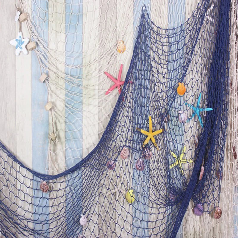 Nautical Fishing Net Wall Hanging for Home Decor - Smarsty