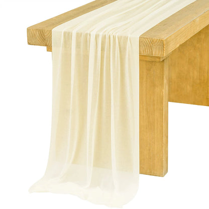 Chiffon Table Runner for Elegant Wedding and Party Decor - Smarsty