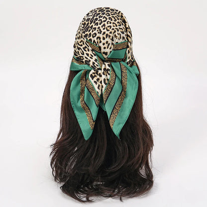 Bohemian Floral Print Silk Scarf for Women Sun Protection - Smarsty