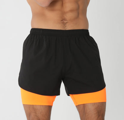Gym Shorts Men Running Shorts with Liner Pockets Towel Loop Quick Dry Lightweight Workout Men's Breathable Athletic Sport Shorts - Smarsty