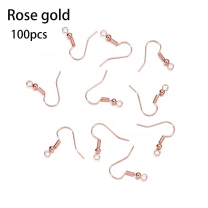 300Pc Hypoallergenic Earring Hooks Mix Color DIY Kit - Smarsty