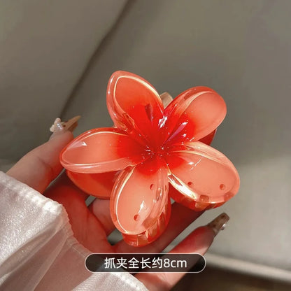 Multicolour Gradient Flower Hair Accessories Set for Summer - Smarsty