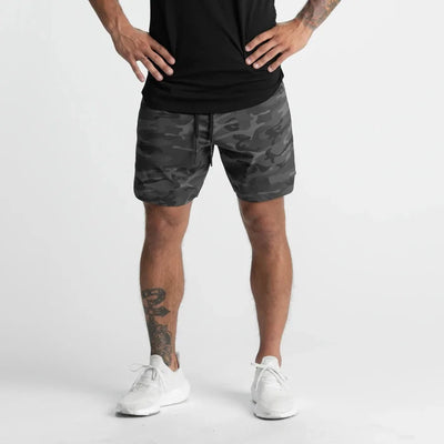 2024  Men's Running Shorts Single-Layer Woven Quick Dry Gym Solid Color Fitness Sports Casual Workout Sportswear Fifth Pants New - Smarsty