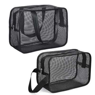 Mesh Shower Caddy Tote Bag Cosmetic Storage Organizer Large - Smarsty
