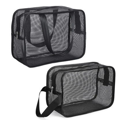 Mesh Shower Caddy Tote Bag Cosmetic Storage Organizer Large - Smarsty