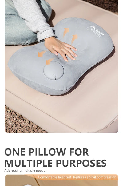 BISINNA Camping Inflatable Pillow Portable Ultralight Travel Hiking Air Sleeping Pillow for Neck and Lumbar Support by Smarsty