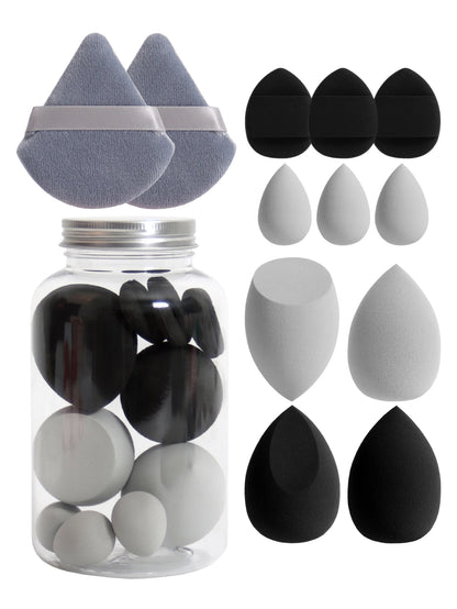 12Pcs Latex-Free Makeup Sponge Set for Flawless Application - Smarsty