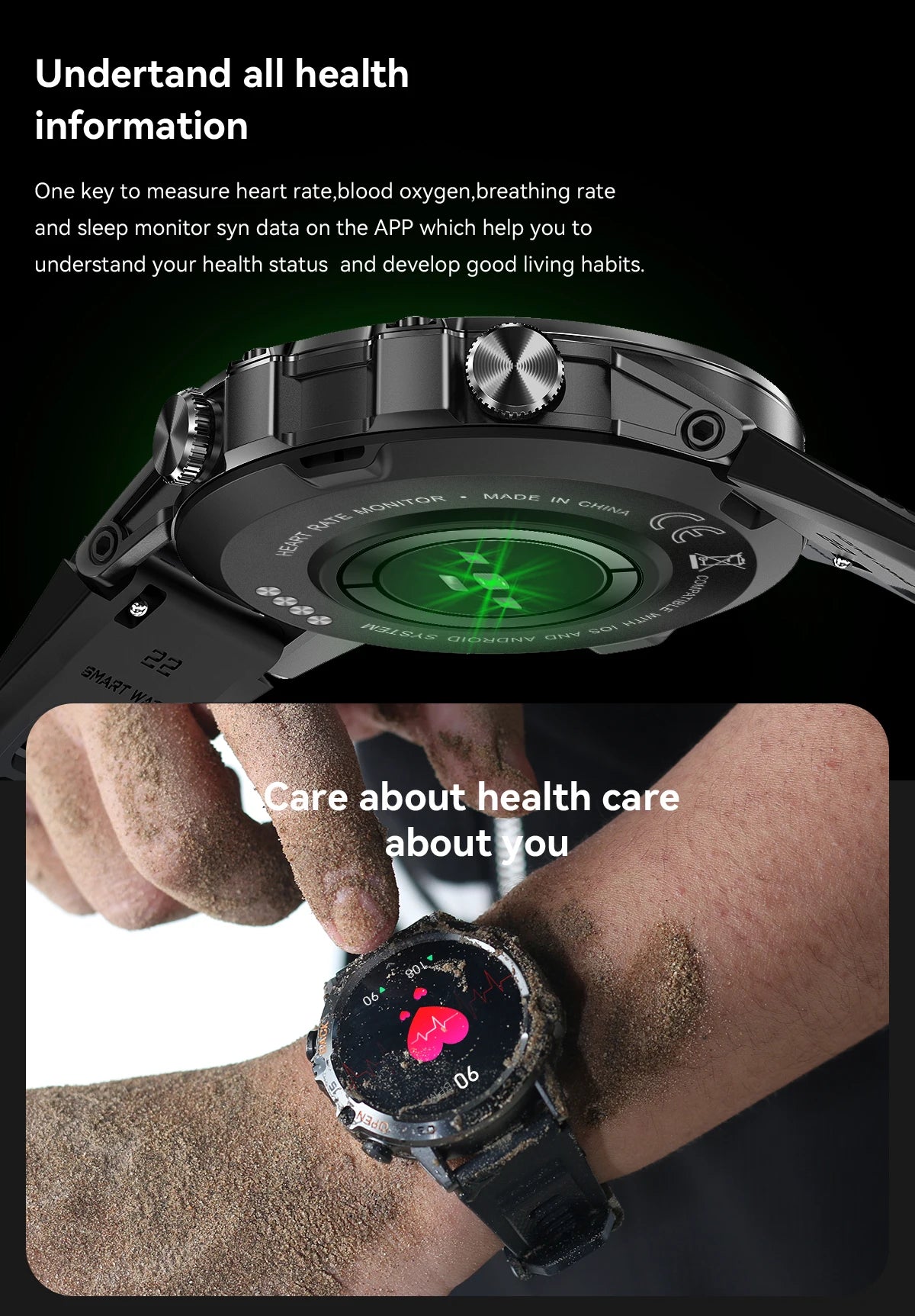 Bluetooth Call Smart Watch for Men with Fitness Tracker - Smarsty