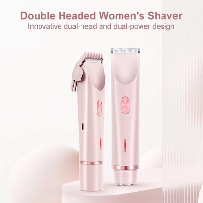 Women Hair Removal Razor Electric Epilator Portable Painless Pubic Legs Body Hair Trimmer for Ladies Bikini Underarms Legs Hair