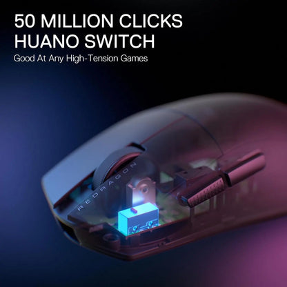 Redragon M916 LIT Wireless Gaming Mouse, 49G Ultra-Light 1K DPI Mouse w/Ergonomic Natural Grip Build