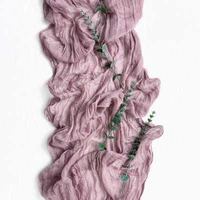 Semi-Sheer Gauze Table Runner for Elegant Events - Smarsty