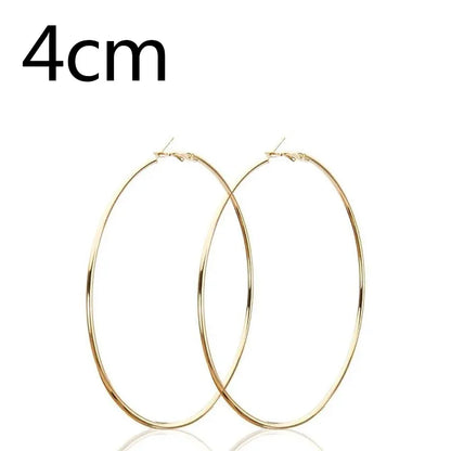 Stainless Steel Hoop Earrings Two Pair Adjustable Sizes - Smarsty