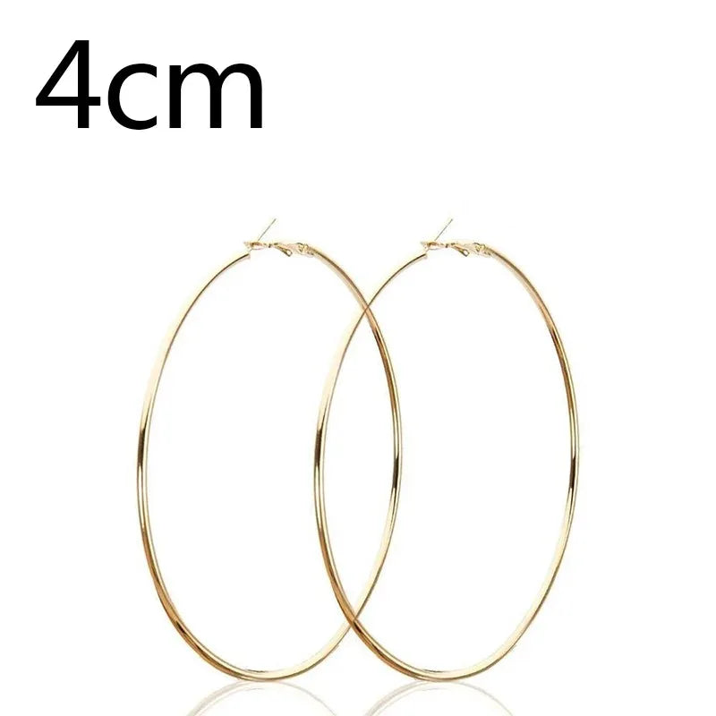 Stainless Steel Hoop Earrings Two Pair Adjustable Sizes - Smarsty